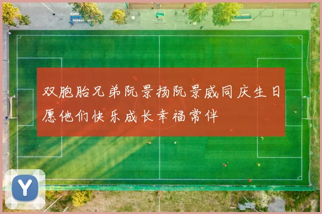 双胞胎兄弟阮景扬阮景威同庆生日愿他们快乐成长幸福常伴